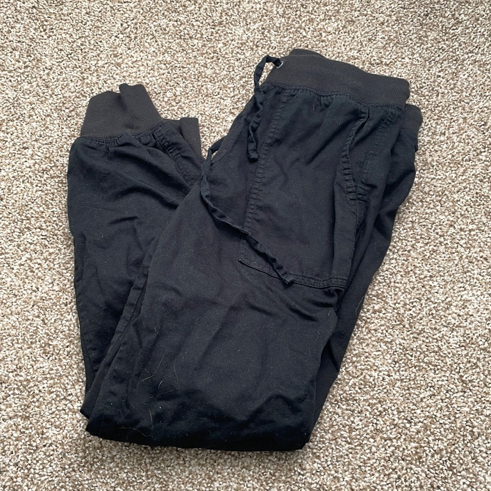 Black xs cotton joggers